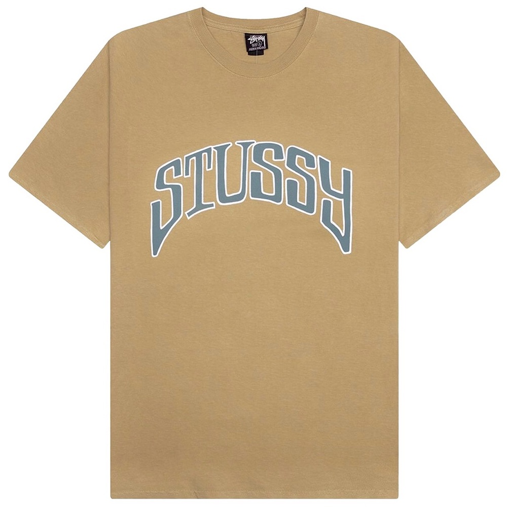 Stussy Arched Pigment Dyed T-Shirt 'Elm'